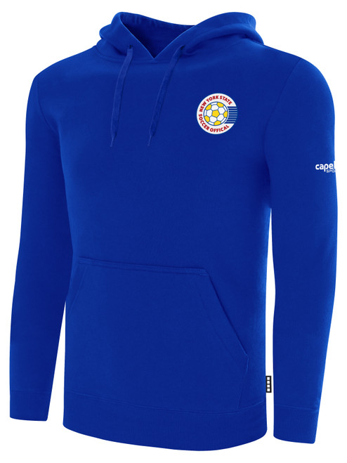 REFEREE  BASICS FLEECE HOODIEROYAL BLUE WHITE - NYS