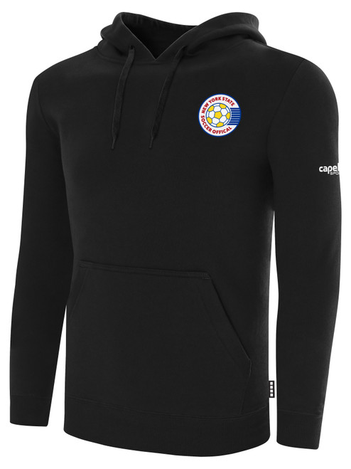 REFEREE  BASICS FLEECE HOODIEBLACK WHITE - NYS