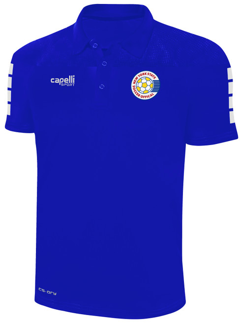 REFEREE  TRIBECA POLY POLO ROYAL BLUE - NYS