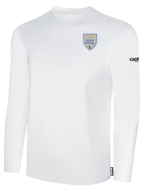 REFEREE  CS BASICS LONG SLEEVE TEE SHIRT WHITE - DSOA