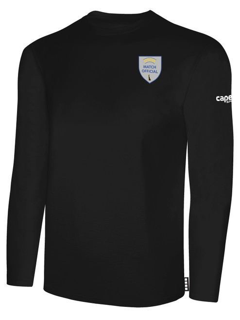 REFEREE  CS BASICS LONG SLEEVE TEE SHIRT BLACK - DSOA
