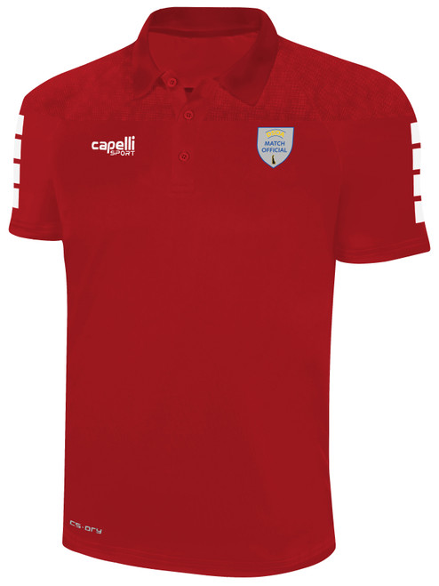 REFEREE  TRIBECA POLY POLO RED - DSOA