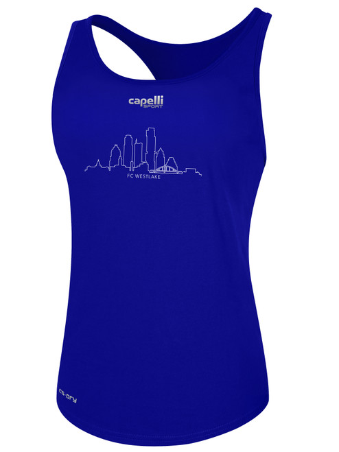FC WESTLAKE RACER   BACK TANK ROYAL BLUE