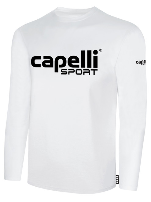 REFEREE BASICS LONG SLEEVE TEE SHIRT WHITE - HSAR
