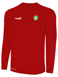 REFEREE BASICS II LONG SLEEVE TRAINING TOP RED WHITE - FLORIDA SUN