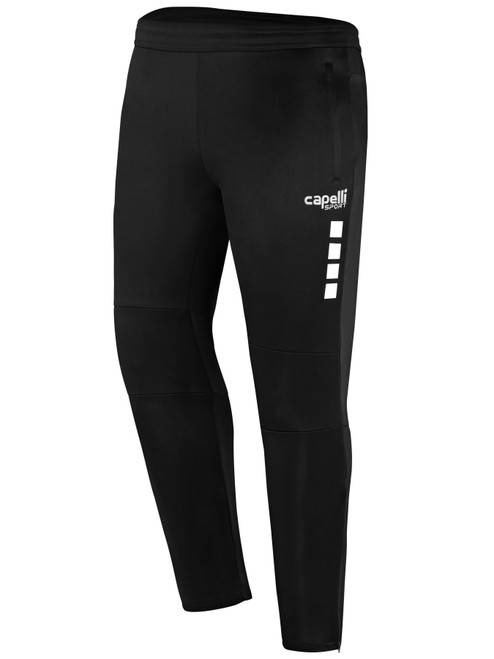 REFEREE UPTOWN TRAINING PANTS BLACK WHITE - FLORIDA SUN