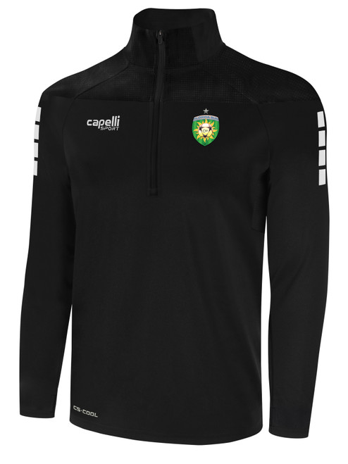 REFEREE TRIBECA 1/4 ZIP TRAINING JACKET BLACK - FLORIDA SUN