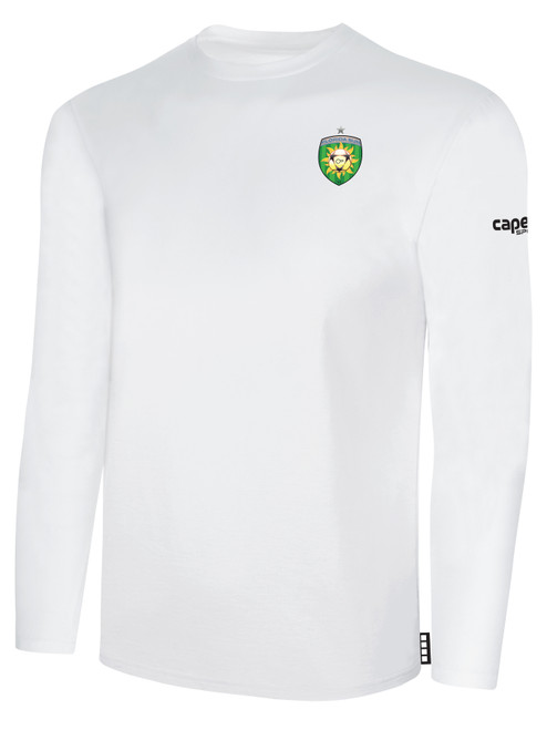 CAPELLI SPORT BASICS LONG SLEEVE TEE SHIRT WHITE - FLORIDA SUN