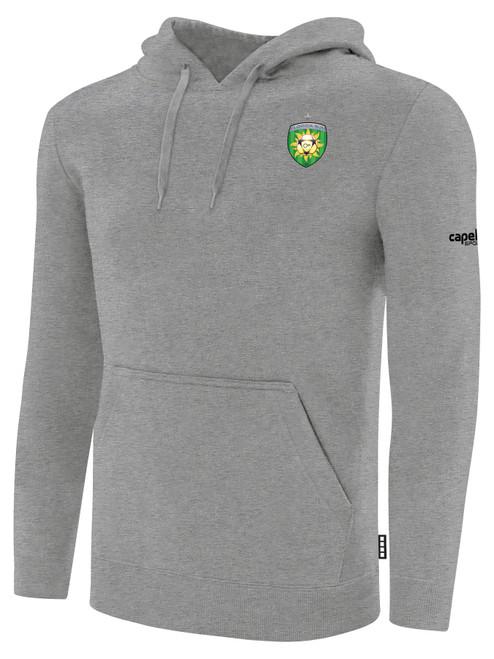 REFEREE BASICS FLEECE HOODIE LIGHT HEATHER GREY - FLORIDA SUN