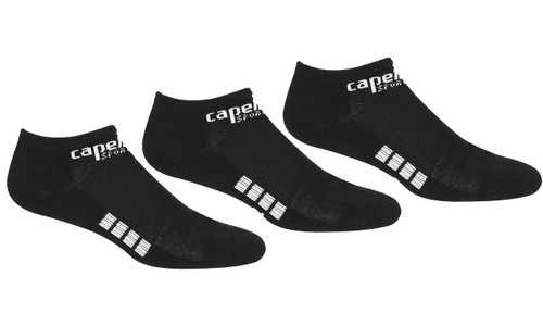 BASICS ULTRA COMFORT 3 PACK NO SHOW SOCKS BLACK WHITE - FLORIDA SUN