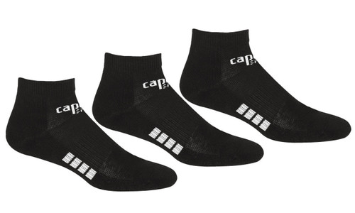 BASICS ULTRA COMFORT 3 PACK LOW CUT SOCKS BLACK WHITE - FLORIDA SUN