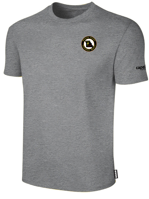 REFEREE BASICS TEE SHIRT LIGHT HEATHER GREY - MISSOURI