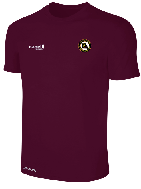 REFEREE BASICS II SHORT SLEEVE TRAINING TOP MAROON WHITE - MISSOURI
