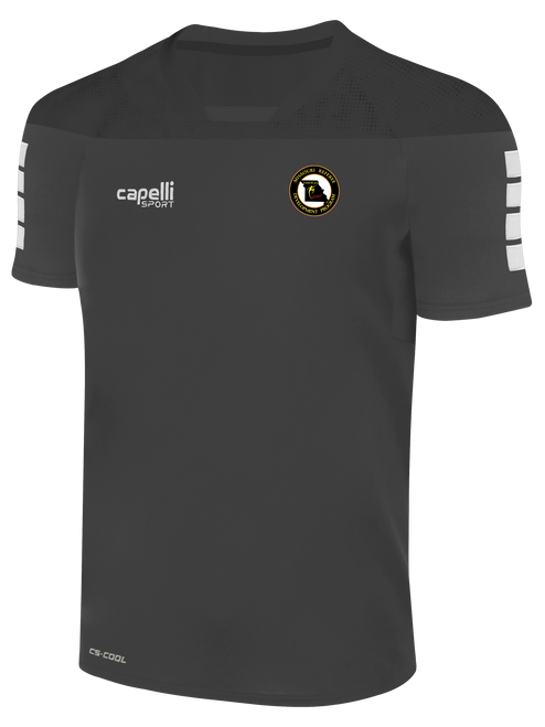 TRIBECA SHORT SLEEVE TRAINING TOP DARK GREY - MISSOURI
