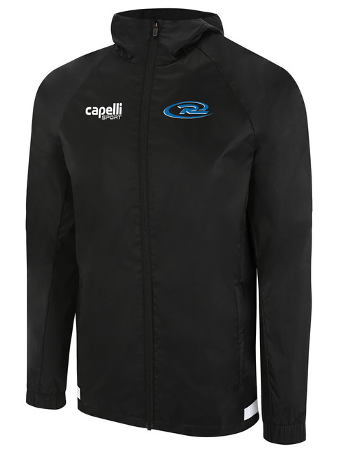 FLORIDA RUSH UPTOWN RAIN JACKET BLACK WHITE