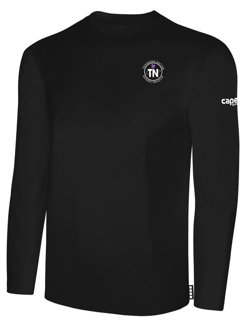 REFEREE  BASICS LONG SLEEVE TEE SHIRT BLACK - TENNESSEE