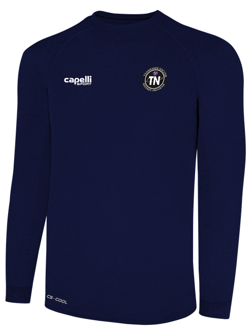 REFEREE BASICS II LONG SLEEVE TRAINING TOP NAVY WHITE - TENNESSEE