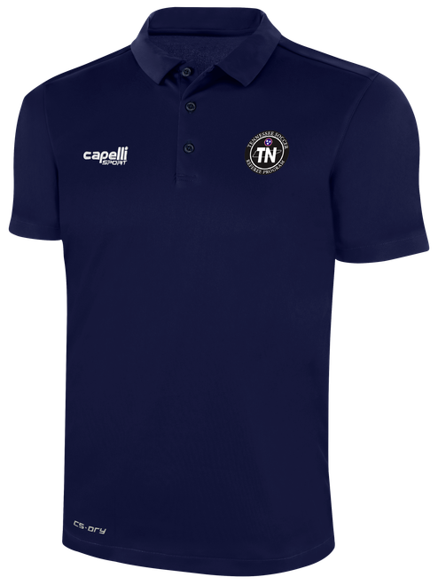 REFEREE CLASSICS POLY POLO NAVY WHITE - TENNESSEE