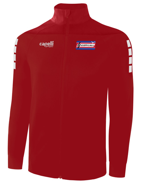 REFEREE TRIBECA TRAINING JACKET RED WHITE -USO