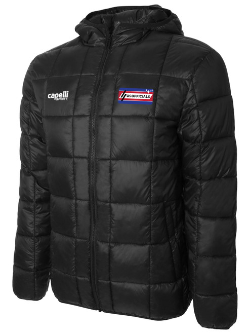 REFEREE BASICS LIGHT WEIGHT JACKET BLACK WHITE -USO