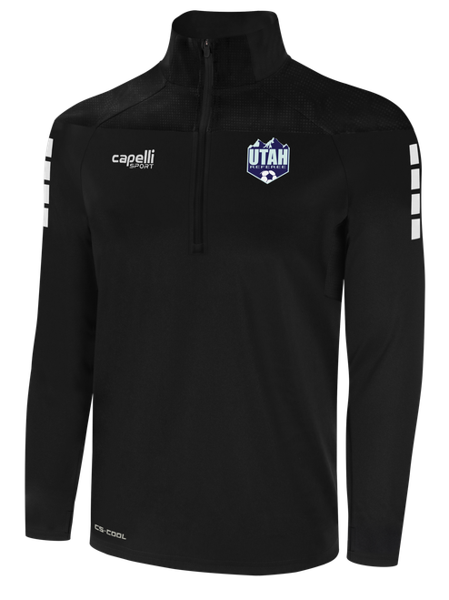 REFEREE TRIBECA 1/4 ZIP TRAINING JACKET BLACK - UTAH