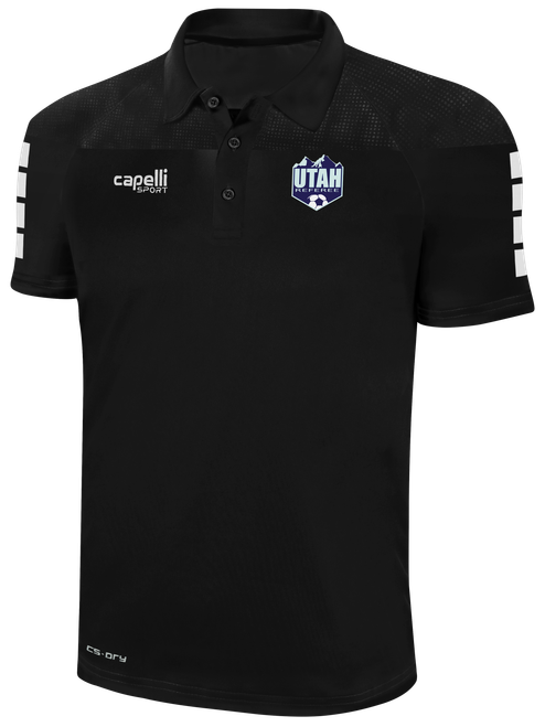 REFEREE TRIBECA POLY POLO BLACK - UTAH