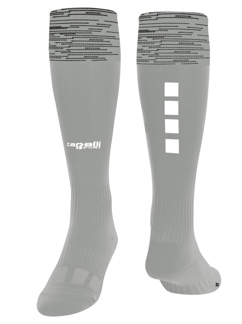 COLORADO RUSH EAST  CAPELLI SPORT MARLED MATCH SOCKS PROMO GREY BLACK WHITE