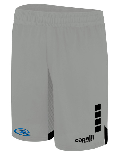 COLORADO RUSH EAST  RUSH SOCCER MET MATCH SHORTS PROMO GREY BLACK 
