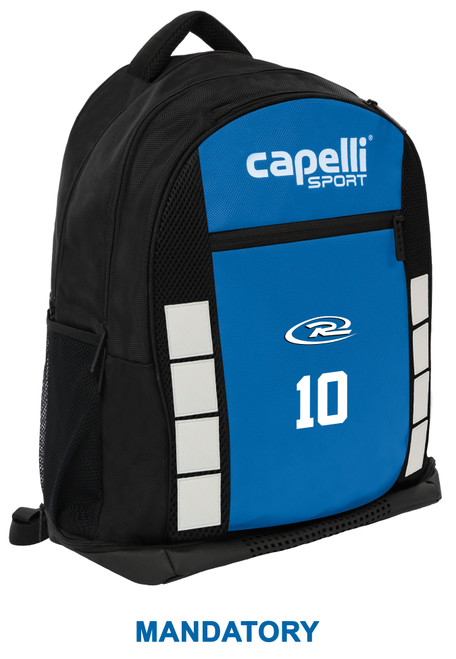 COLORADO RUSH EAST  4 CUBE II TEAM  BACKPACK BLACK PROMO BLUE -KIT
