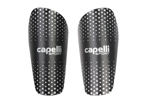 IOWA RUSH NORTH  CAPELLI SPORT SHIN GARD & SLEEVE BLACK SILVER METALLIC