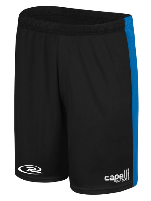 IDAHO  RUSH  SOCCER TEAM MATCH SHORTS BLACK WHITE