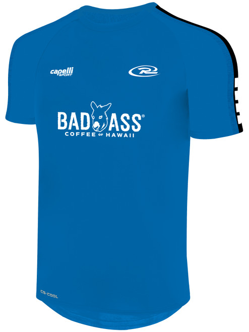 NEVADA RUSH  MADISON SHORT SLEEVE TRAINING TOP PROMO BLUE BLACK WHITE