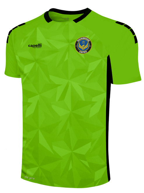 ROCKBRIDGE UNITED PITCH STAR JERSEY NEON GREEN BLACK