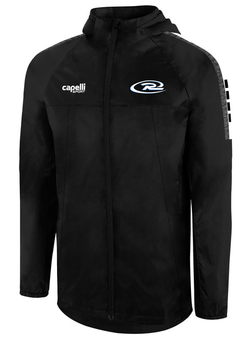 SUISUN RUSH MADISON ALL-WEATHER JACKET BLACK WHITE
