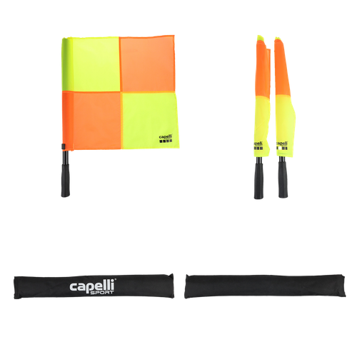 REFEREE SCSOASD CS REFEREE FLAG NEON ORANGE NEON YELLOW BLACK - SCSOASD