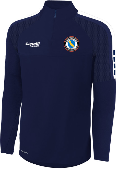 REFEREE MADISON 1/4 TECHNICAL TRAINING TOP NAVY WHITE - SCSOASD