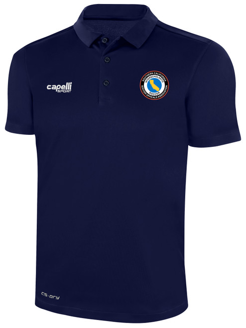 REFEREE CLASSIC POLY POLO CSRP NAVY WHITE - SCSOASD