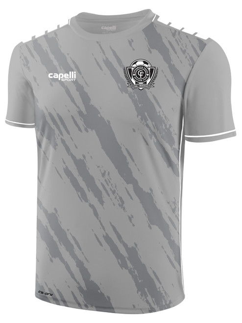 CUYAHOGA FALLS SC EMPIRE STRIKE MATCH JERSEY LIGHT GREY WHITE -KIT
