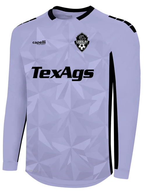 CAVALRY YOUTH  SOCCER PITCH STAR LONG SLEEVE GOALKEEPER MATCH JERSEY WITHOUT PADDING LAVENDER BLACK