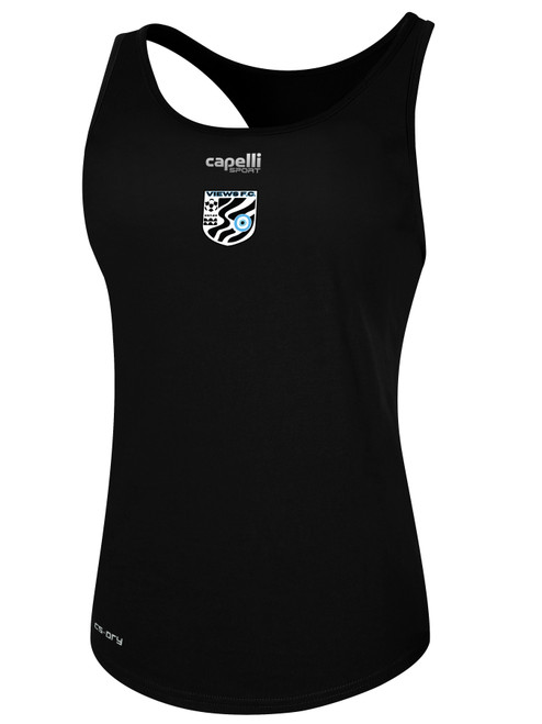 VIEWS FC BASICS RACER BACK TANK  BLACK