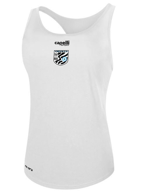 VIEWS FC BASICS RACER BACK TANK WHITE