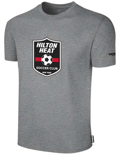 HILTON  HEAT SC  BASICS COTTON SHORT SLEEVE T-SHIRT LIGHT HEATHER GREY BLACK
