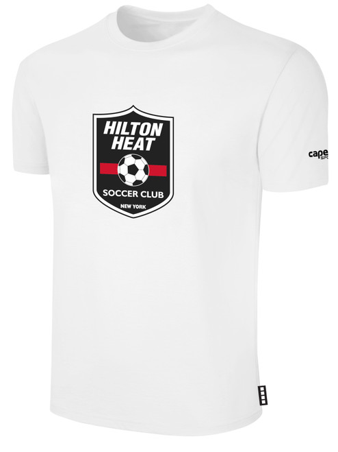 HILTON  HEAT SC  BASICS COTTON SHORT SLEEVE T-SHIRT WHITE BLACK