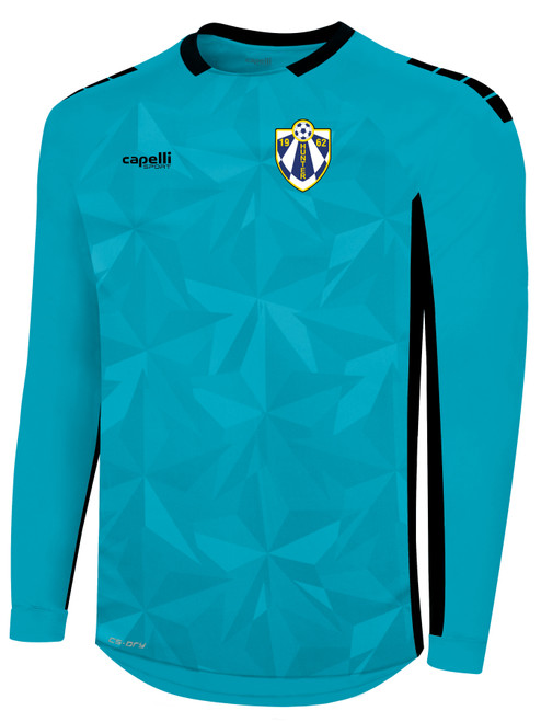 HUNTER SC PITCH STAR LONG SLEEVE GOALKEEPER JERSEY WITHOUT PADDING TURQUOISE BLACK