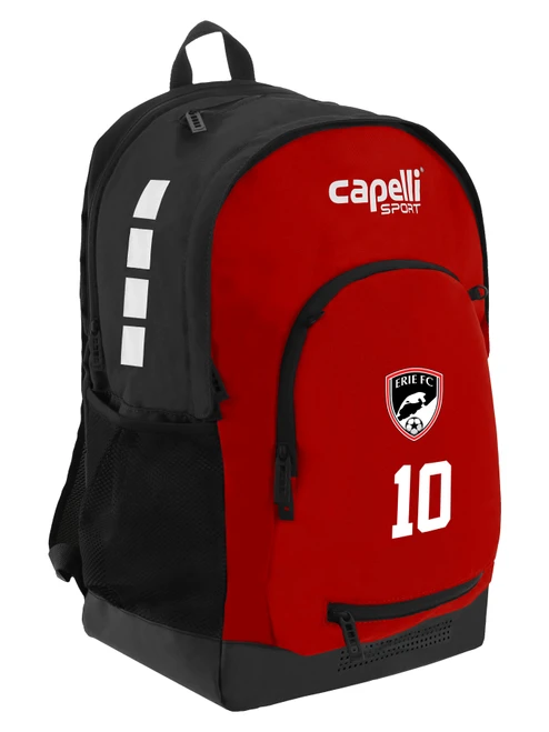 ERIE FC  CS II  BACKPACK BLACK RED WHITE