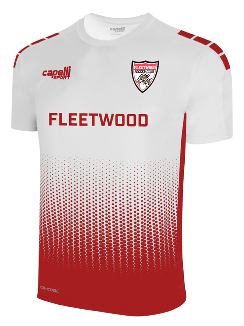 FLEETWOOD SC  SOHO I FUSION MATCH JERSEY WHITE RED -KIT