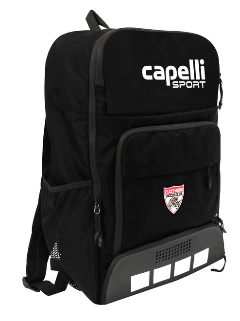 FLEETWOOD SC  PITCH l TEAM BACKPACK BLACK WHITE