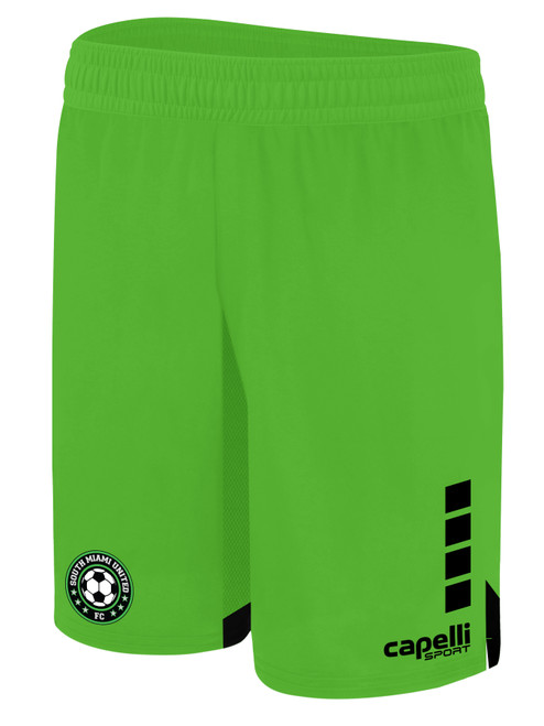 SOUTH MIAMI UNITED FC MET MATCH SHORTS POWER GREEN BLACK -KIT