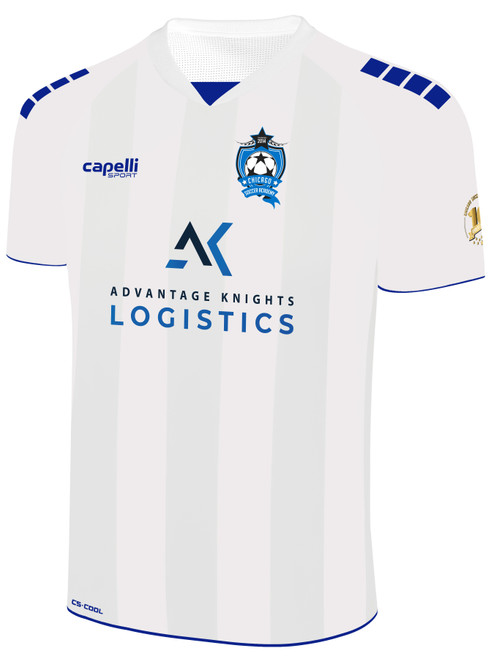CHICAGO SOCCER ACADEMY  CONDOR III MATCH JERSEY WHITE ROYAL BLUE -KIT