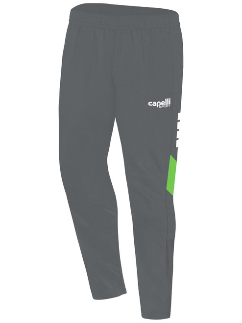 CEDAR STARS ACADEMY STATEN ISLAND EMPIRE PRO TECH TRAINING PANTS MEDIUM GREY POWER GREEN -KIT